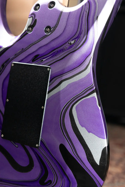 Schecter Custom Shop Sunset Extreme-6 FR Electric Guitar - Purple Swirl with Hardshell Case