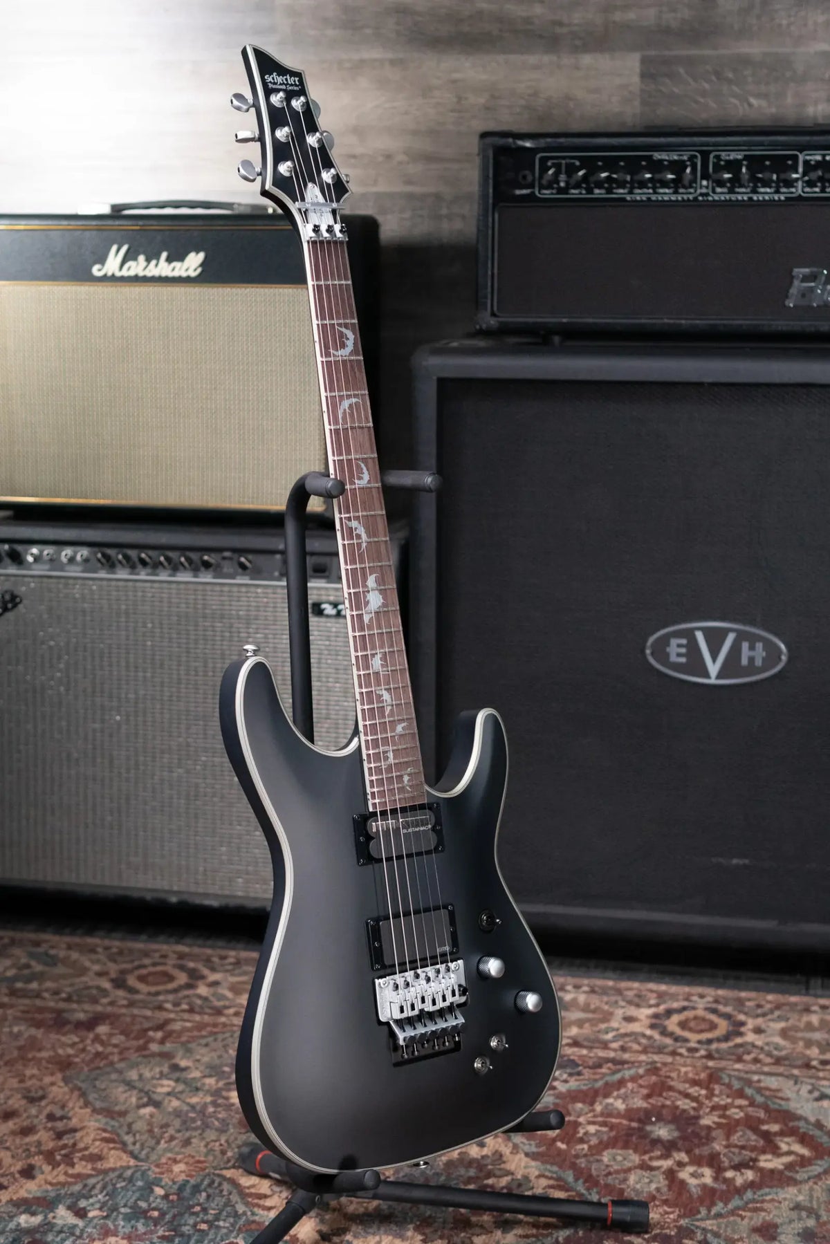 Schecter Damien Platinum-6 FR S Electric Guitar - Satin Black