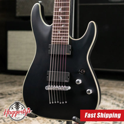 Schecter Damien Platinum-7 7-String Electric Guitar - Satin Black