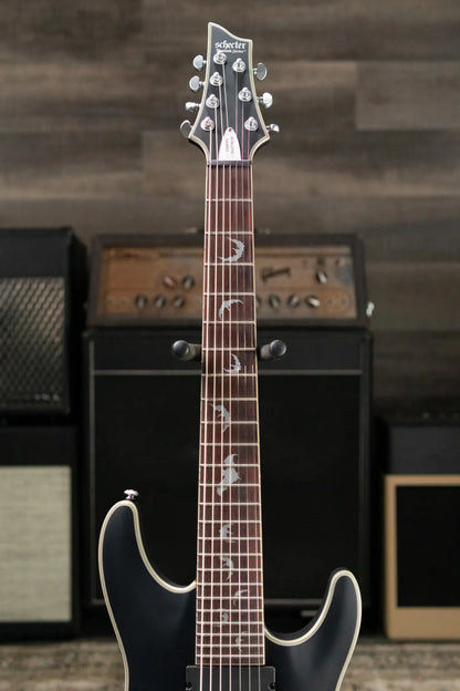 Schecter Damien Platinum-7 7-String Electric Guitar - Satin Black
