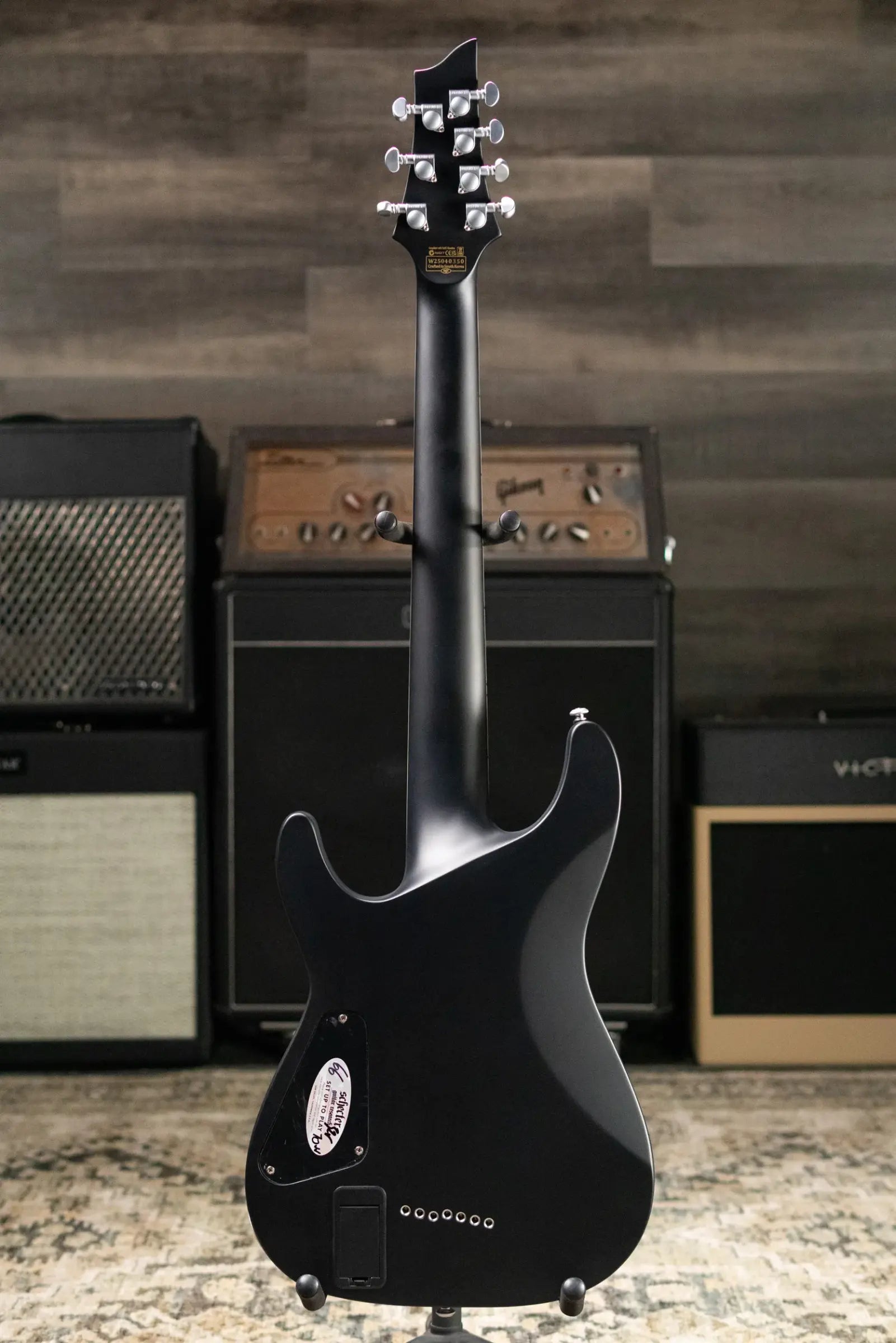 Schecter Damien Platinum-7 7-String Electric Guitar - Satin Black