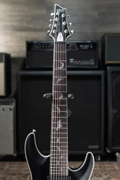 Schecter Damien Platinum-7 7-String Electric Guitar - Satin Black
