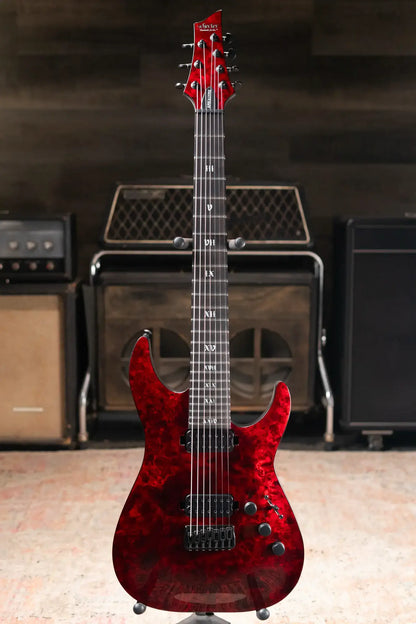 Schecter Diamond Series Apocalypse C-7 Electric Guitar Red Reign - Used