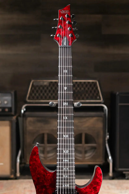 Schecter Diamond Series Apocalypse C-7 Electric Guitar Red Reign - Used