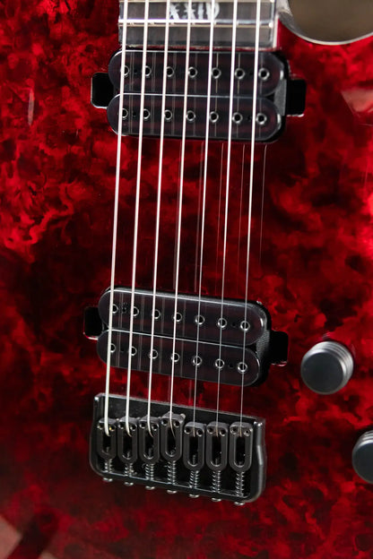 Schecter Diamond Series Apocalypse C-7 Electric Guitar Red Reign - Used