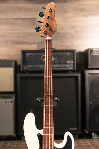 Schecter Diamond Series Nikki Sixx J-4 Electric Bass - Worn Ivory - Used