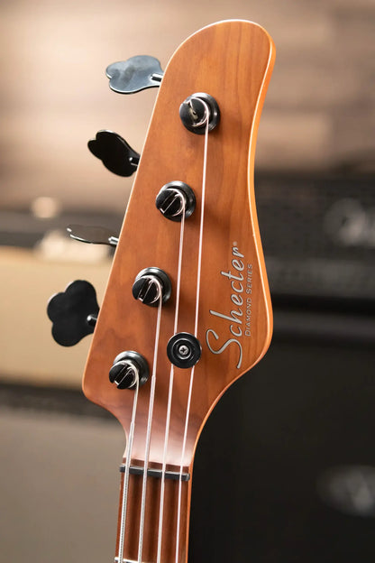 Schecter Diamond Series Nikki Sixx J-4 Electric Bass - Worn Ivory - Used