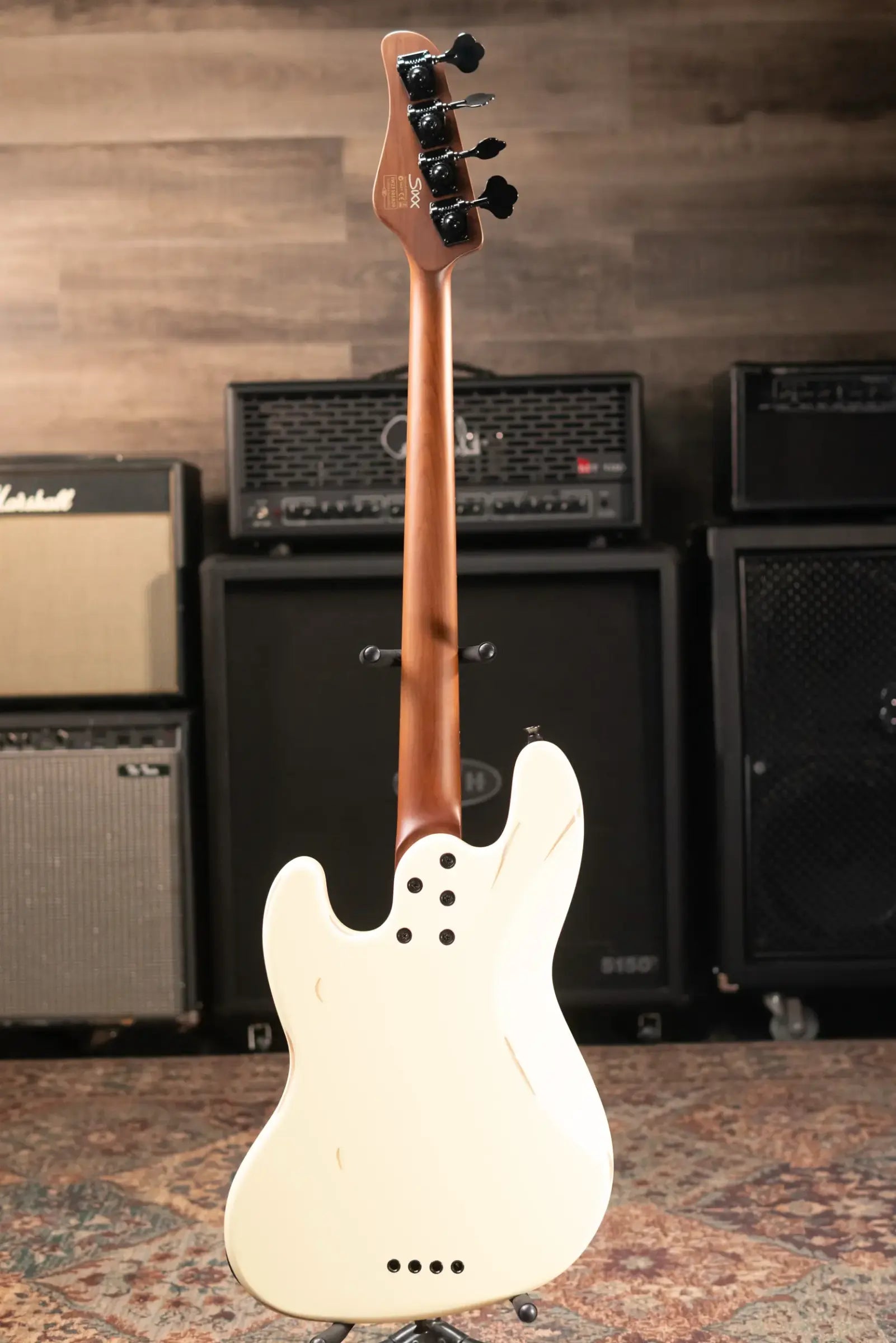Schecter Diamond Series Nikki Sixx J-4 Electric Bass - Worn Ivory - Used