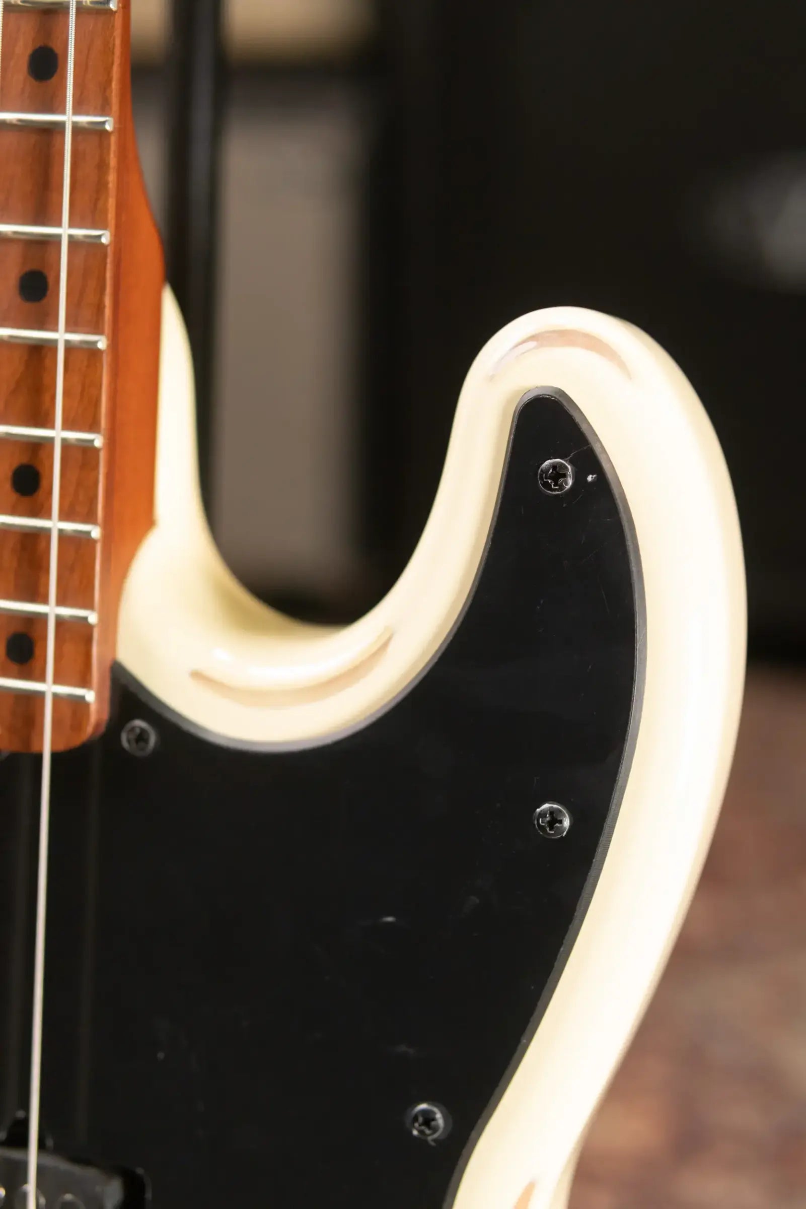 Schecter Diamond Series Nikki Sixx J-4 Electric Bass - Worn Ivory - Used