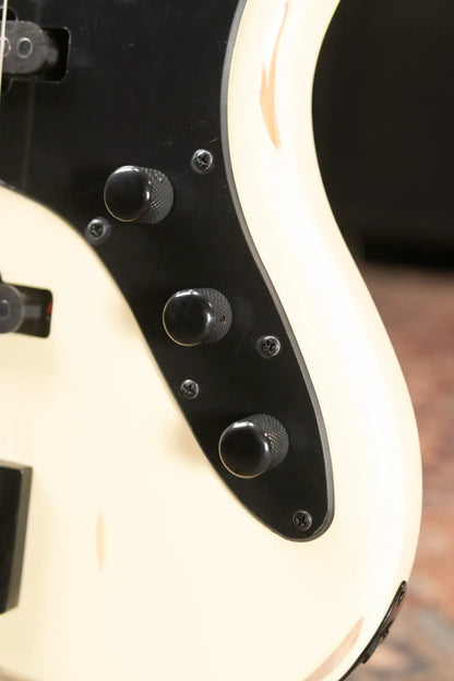 Schecter Diamond Series Nikki Sixx J-4 Electric Bass - Worn Ivory - Used
