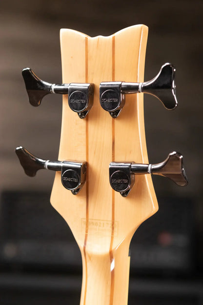 Schecter Diamond Series Stiletto Elite 4 Electric Bass - Transparent Black with Hardshell Case - Used