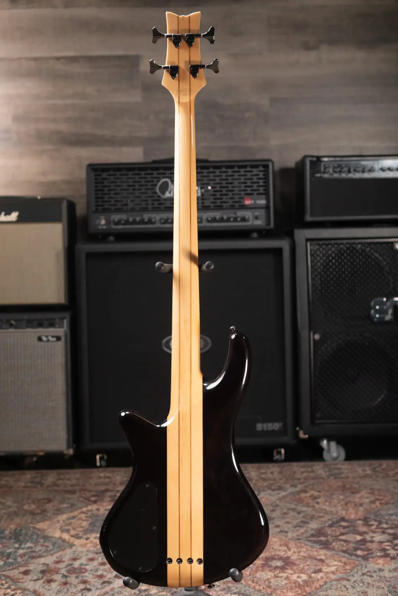 Schecter Diamond Series Stiletto Elite 4 Electric Bass - Transparent Black with Hardshell Case - Used