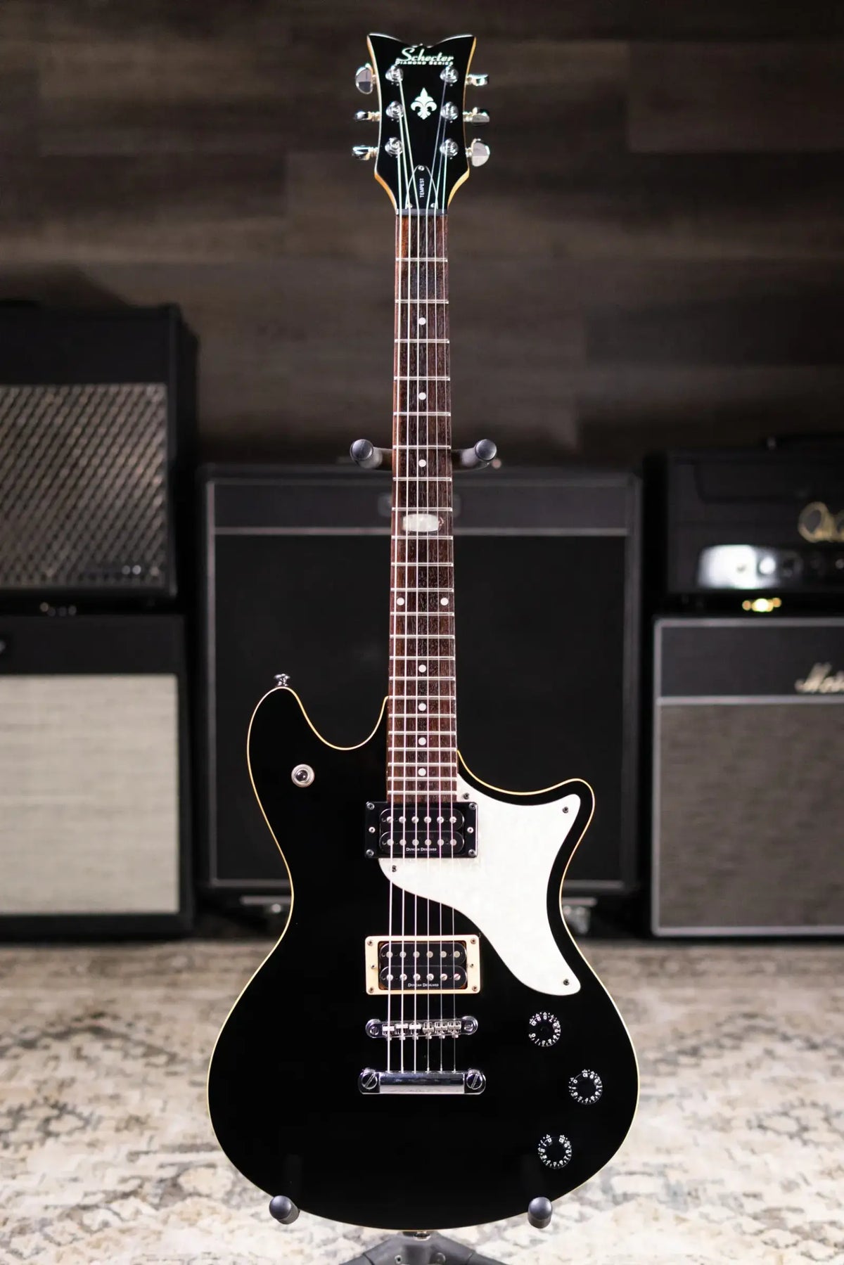 Schecter Diamond Series Tempest Electric Guitar - Black with Gig Bag - Used