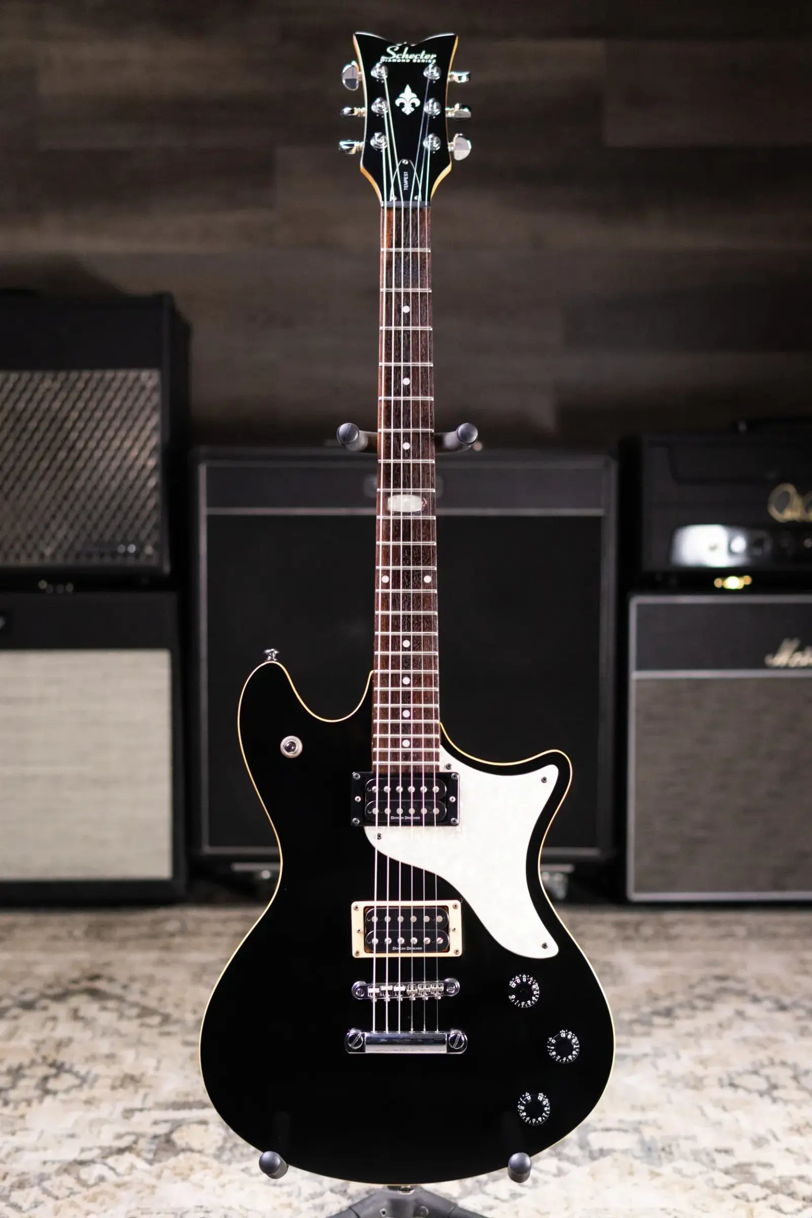 Schecter Diamond Series Tempest Electric Guitar - Black with Gig Bag - Used