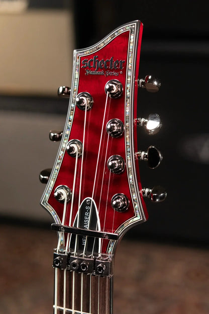 Schecter Hellraiser C-7 FR-S 7-String Electric Guitar - Black Cherry with Hardshell Case - Used