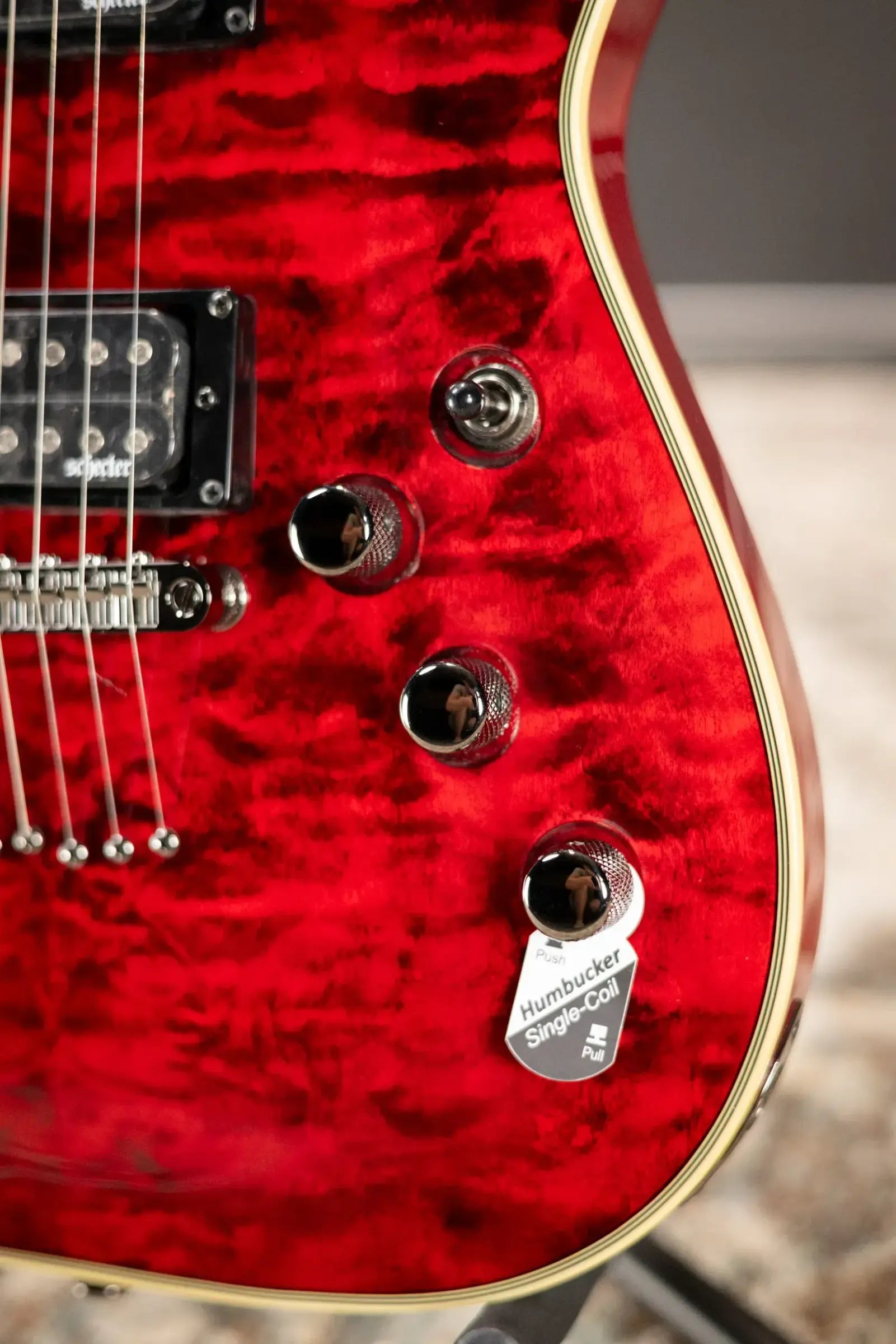 Schecter Omen Extreme-6 Electric Guitar - Black Cherry