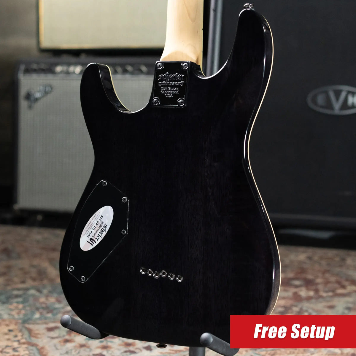 Schecter Omen Extreme-6 Electric Guitar - See Thru Black