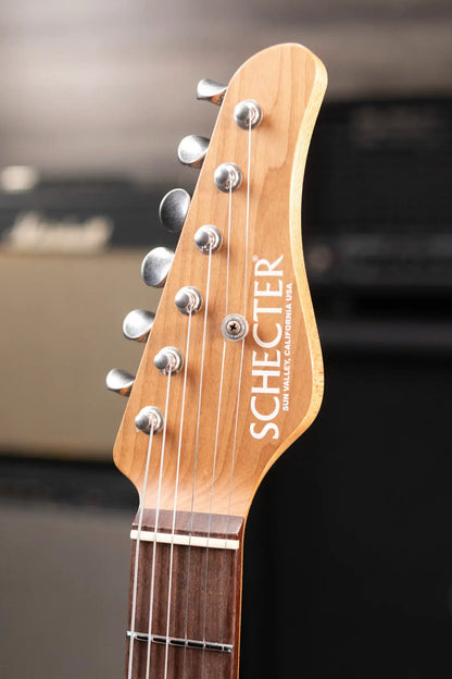 Schecter USA Custom PT Wembley Studio Electric Guitar Sonic Blue with Hardshell Case - Used