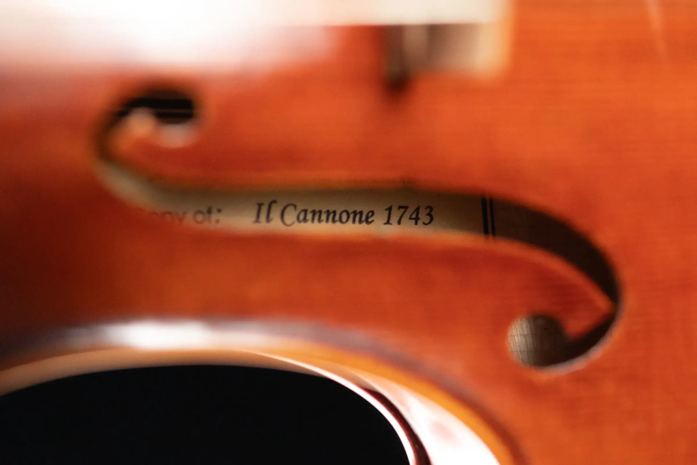 Scott Cao STV-750E Il Cannone 1743 Guarn 2-Piece Back Violin - 4/4