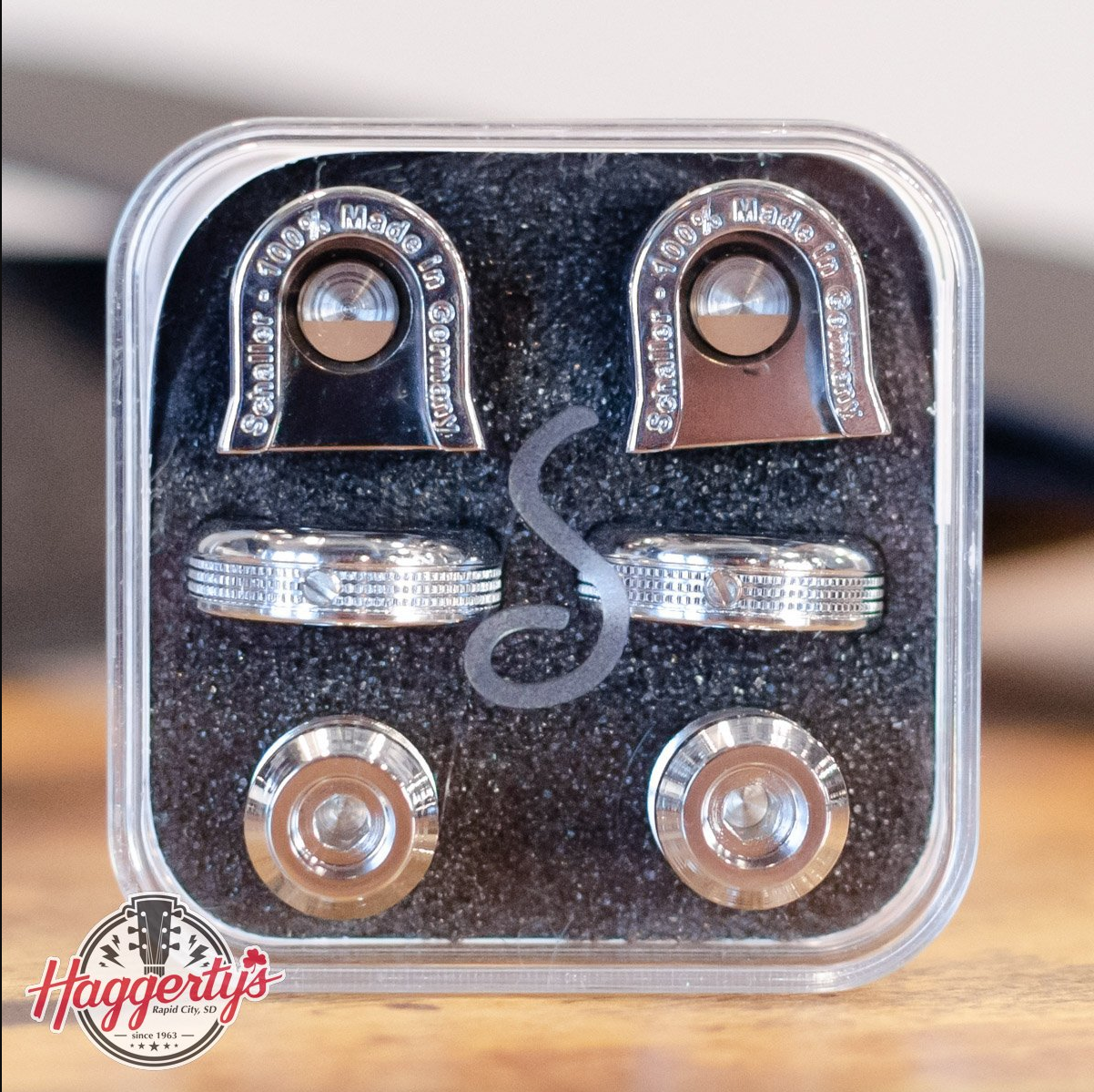 Schaller S-Locks S Security Strap Locks and Buttons - Small Chrome