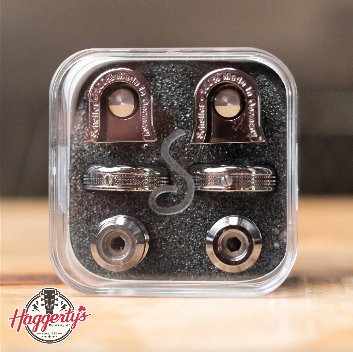 Schaller S-Locks S Security Strap Locks and Buttons - Small Ruthenium