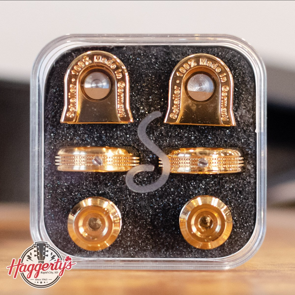 Schaller S-Locks S Security Strap Locks and Buttons - Small Gold