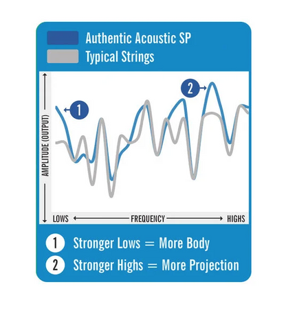 Martin MA550 13-56 Authentic Acoustic SP® Guitar Strings Phosphor Bronze