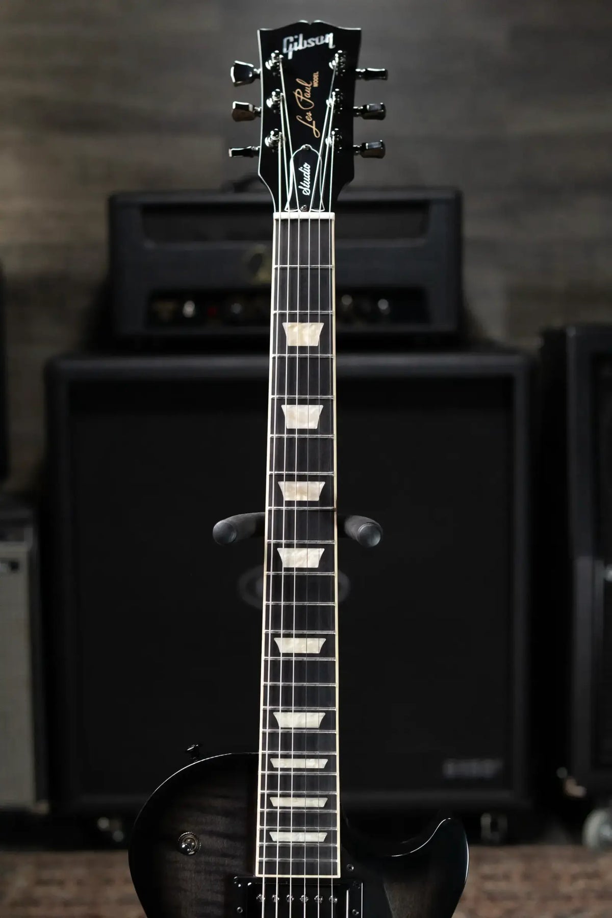 Gibson Les Paul Studio Session Electric Guitar - Translucent Ebony Burst with Gig Bag