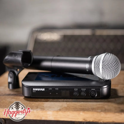 Shure BLX24/PG58 Handheld Wireless System with PG58 Handheld Microphone H10