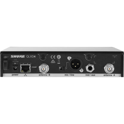 Shure QLXD4 Half-Rack, Single Channel Receiver - H50 Frequency