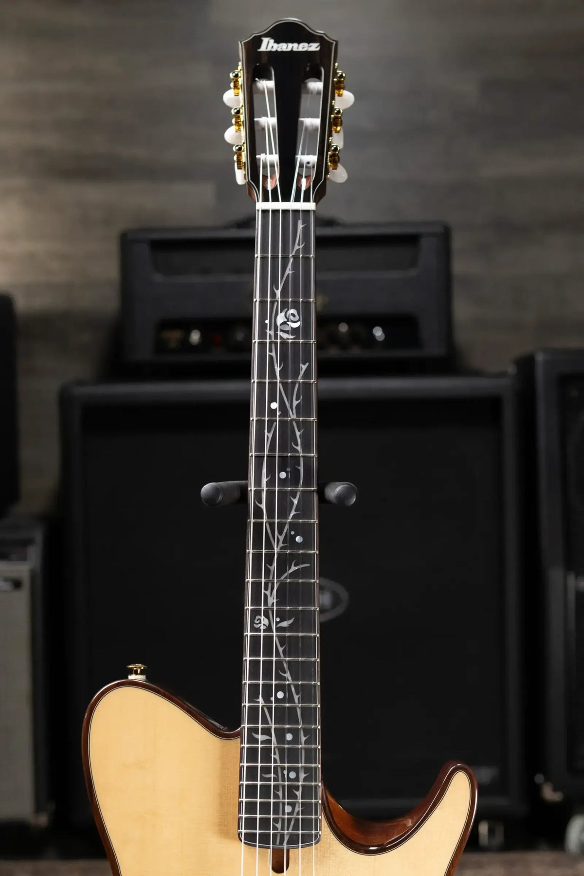 Ibanez TOD100N Tim Henson Signature Nylon Electric Guitar - Natural High Gloss with Gig Bag