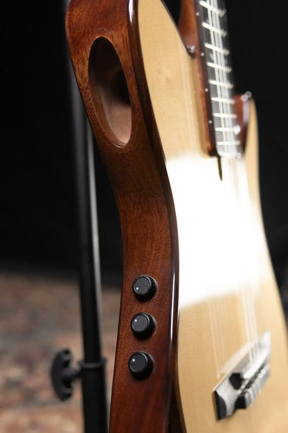 Ibanez TOD100N Tim Henson Signature Nylon Electric Guitar - Natural High Gloss with Gig Bag