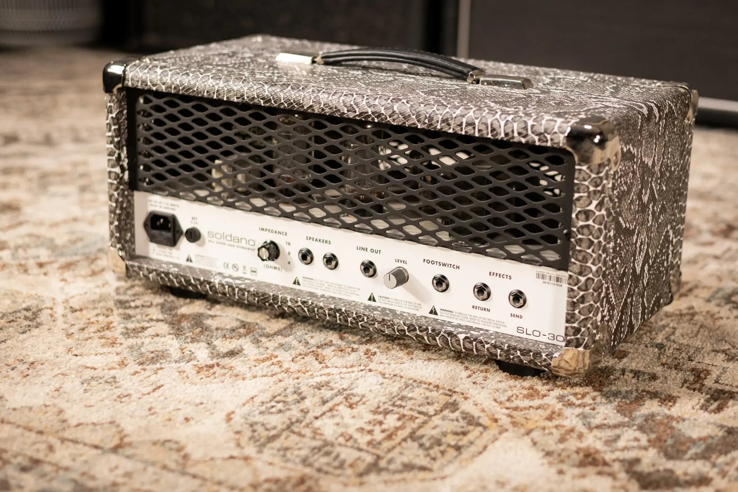 Soldano SLO-30 Super Lead Overdrive 30-Watt Tube Guitar Amp Head Snakeskin - Used