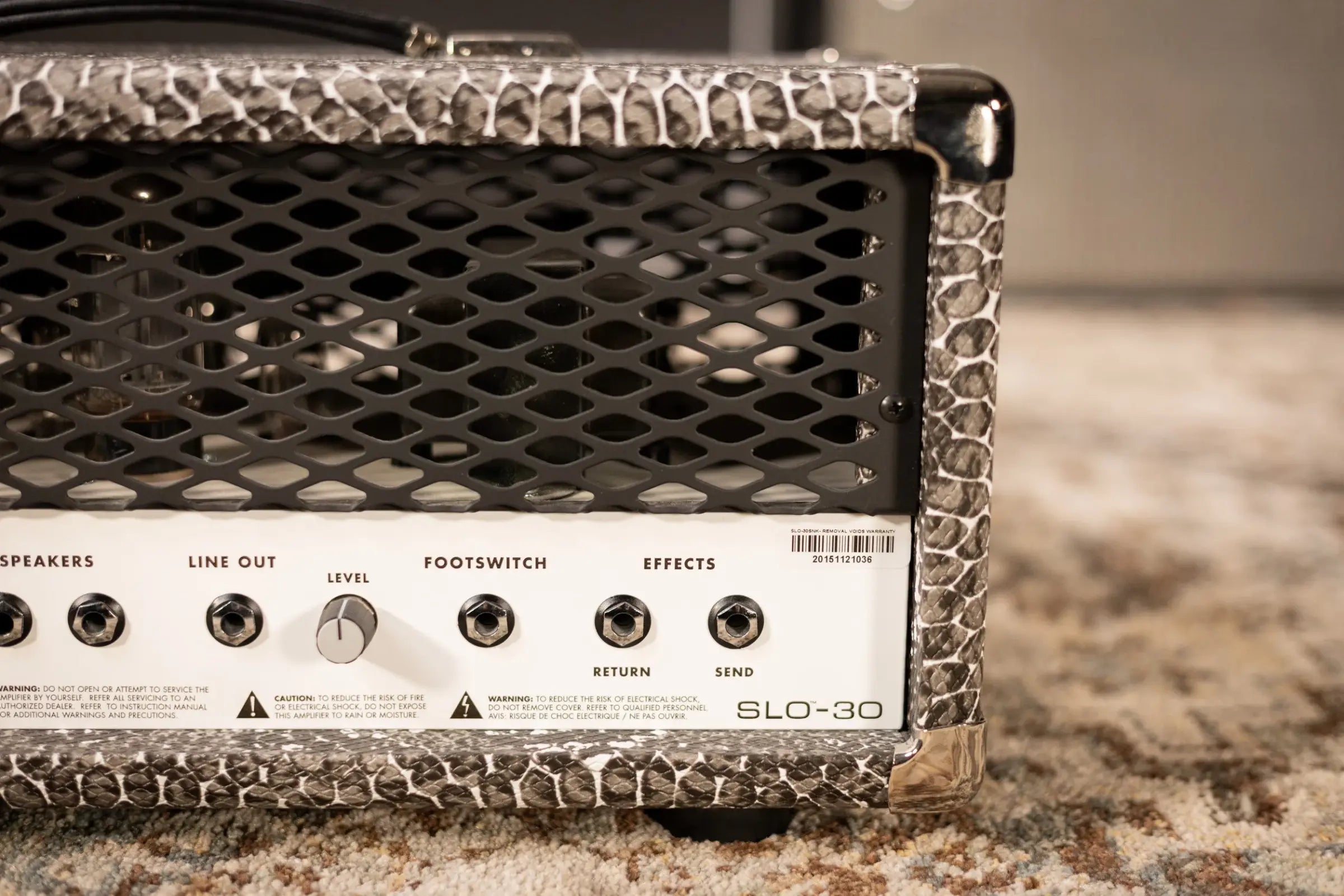 Soldano SLO-30 Super Lead Overdrive 30-Watt Tube Guitar Amp Head Snakeskin - Used