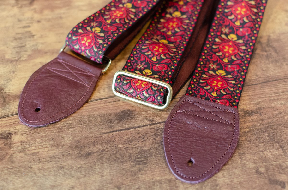 Souldier Vintage Hendrix Maroon Guitar Strap