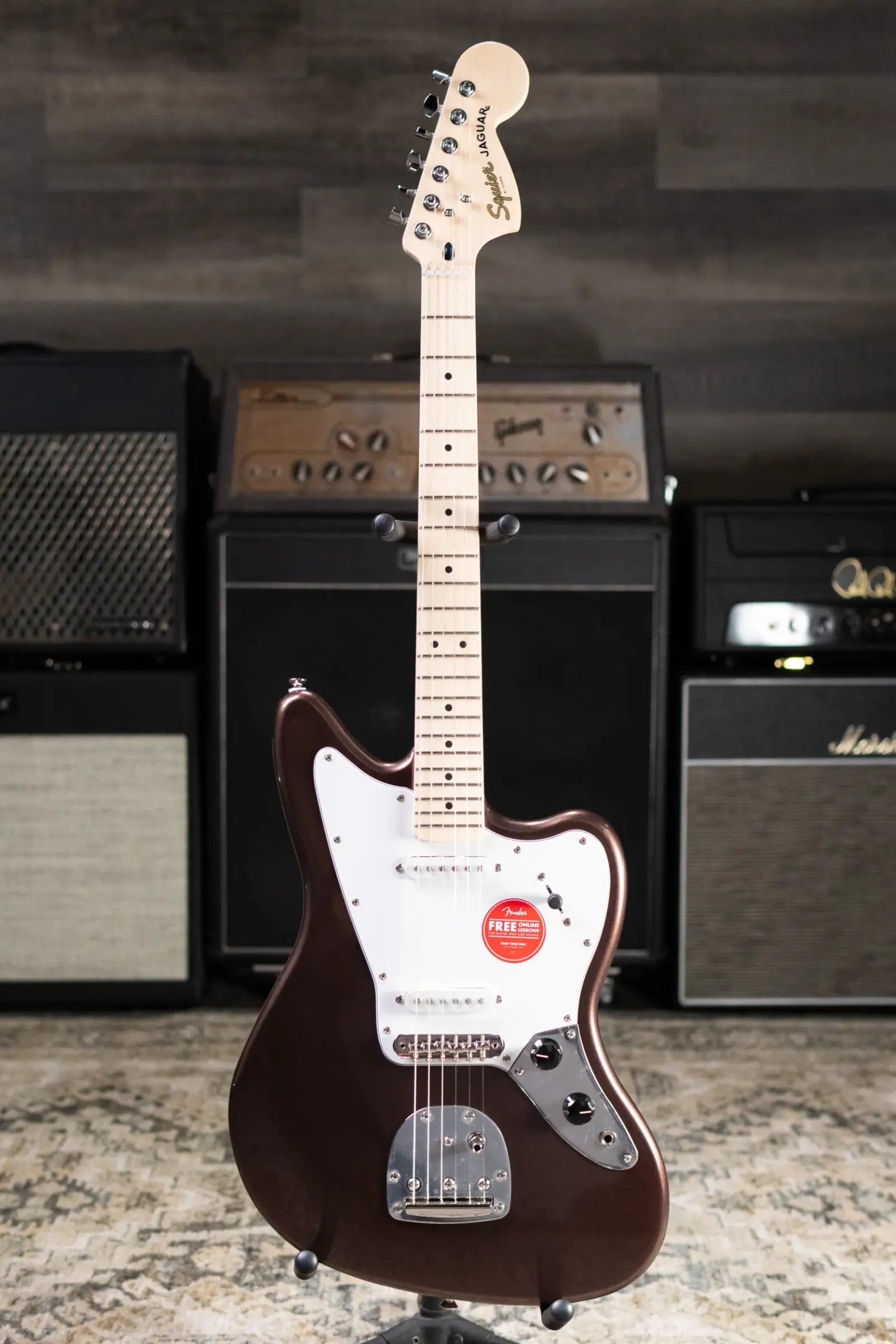 Squier Affinity Series Jaguar Electric Guitar - Mystic Metallic Brown