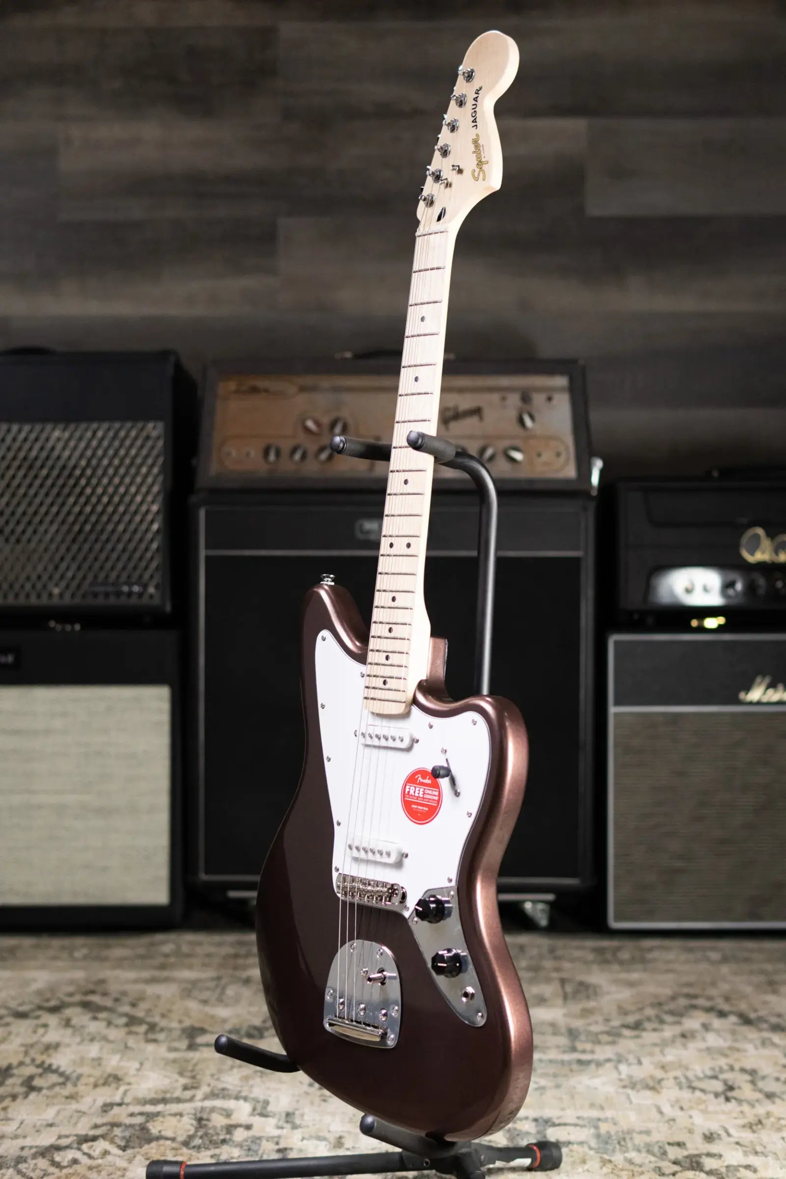 Squier Affinity Series Jaguar Electric Guitar - Mystic Metallic Brown