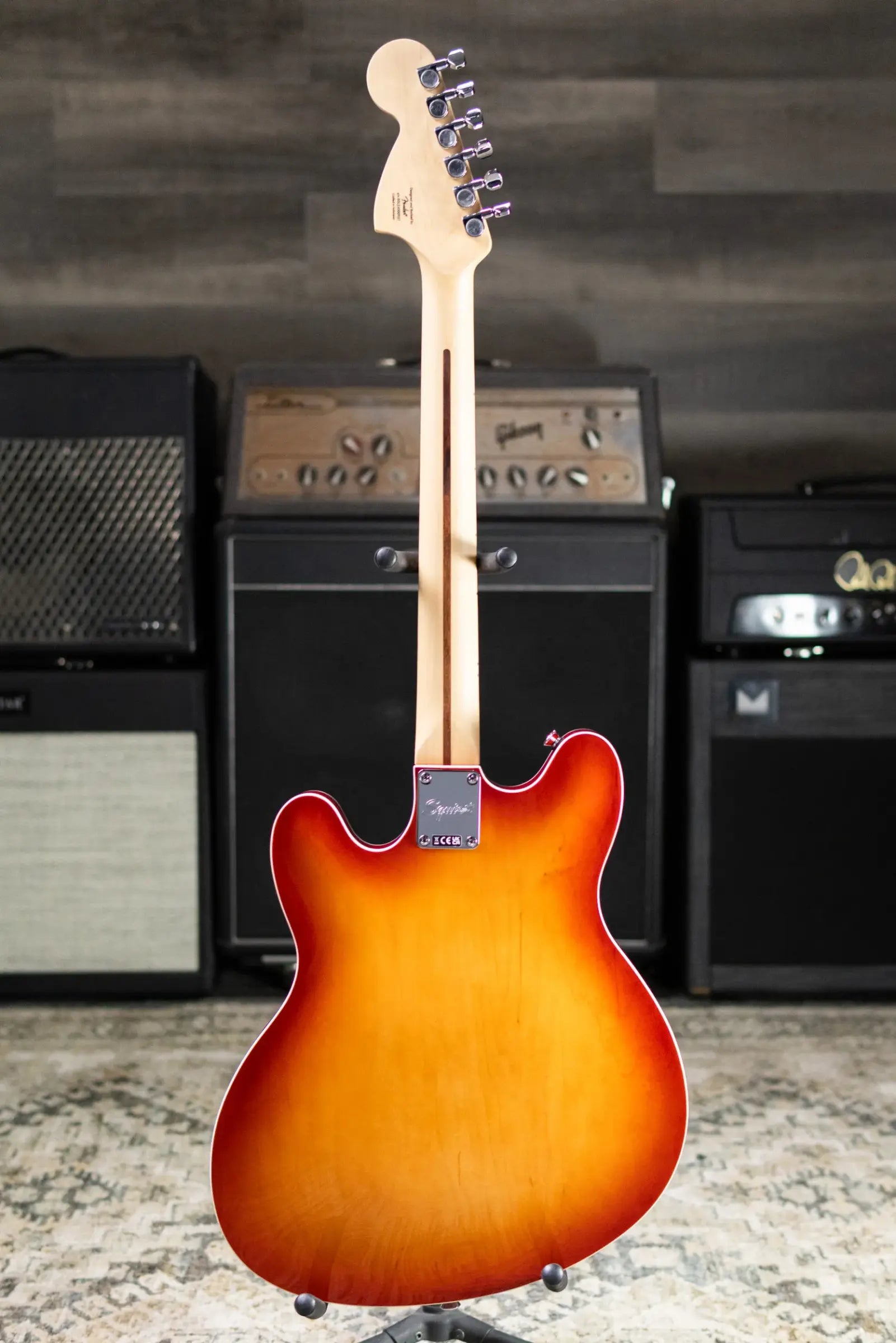 Squier Affinity Series Starcaster Deluxe Semi-Hollow Electric Guitar - Sienna Sunburst