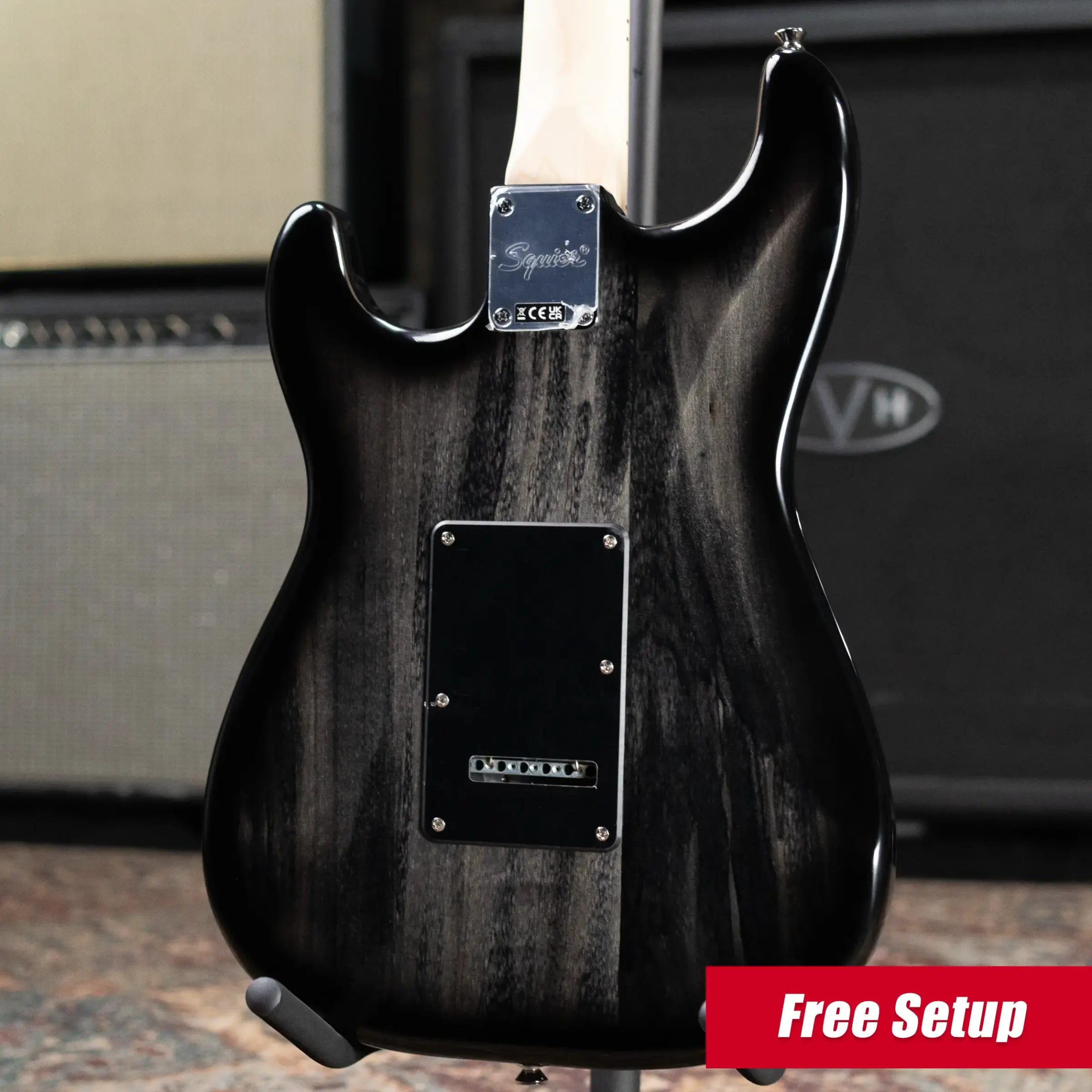 Squier Affinity Series Stratocaster FMT HSS Electric Guitar - Black Burst