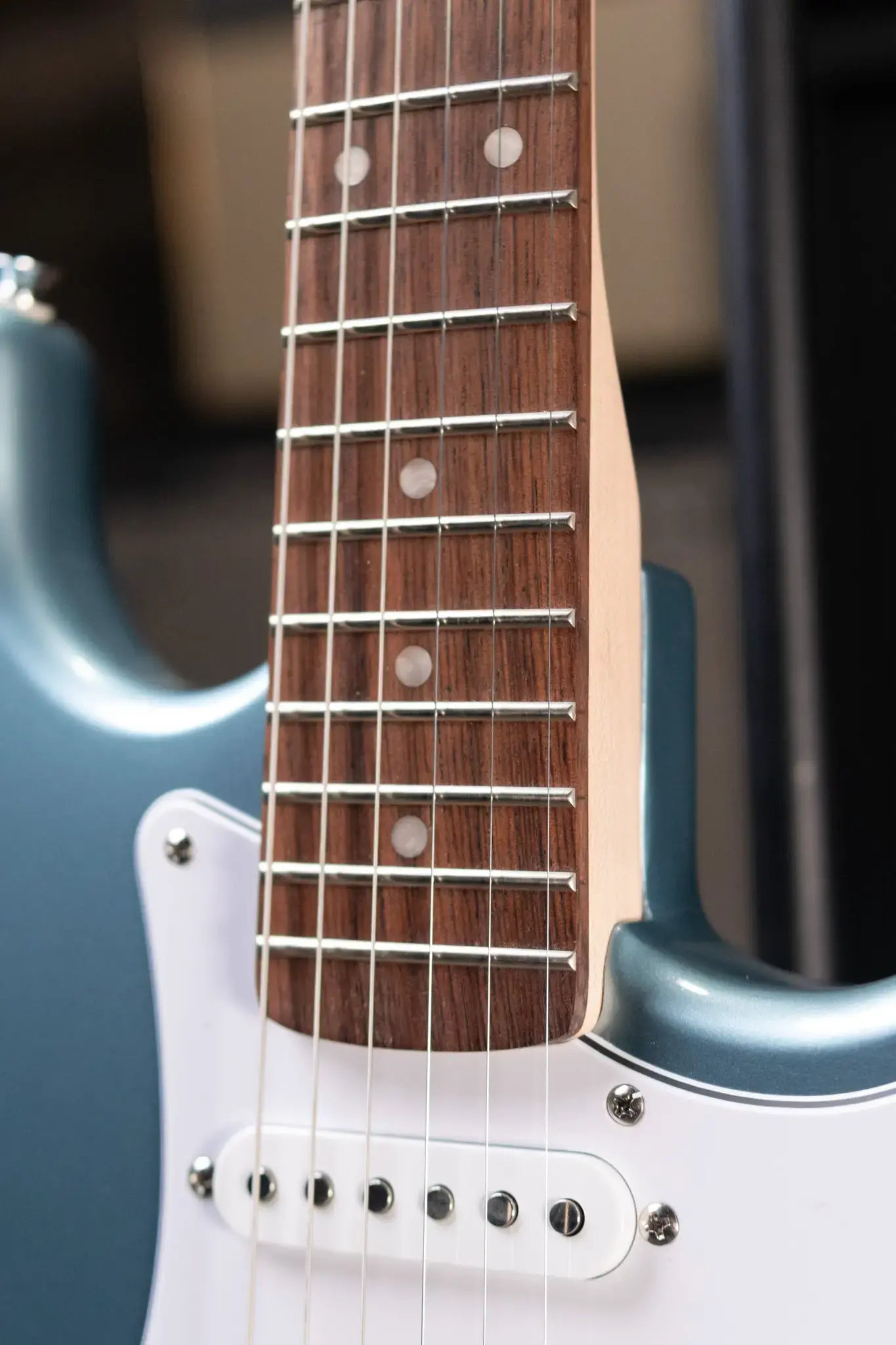 Squier Affinity Series Stratocaster Junior HSS Electric Guitar - Ice Blue Metallic
