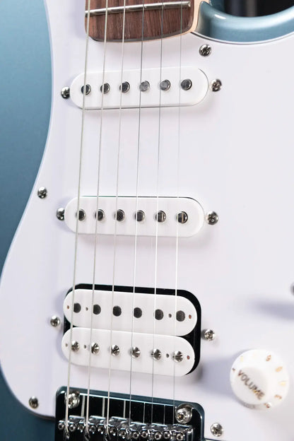 Squier Affinity Series Stratocaster Junior HSS Electric Guitar - Ice Blue Metallic