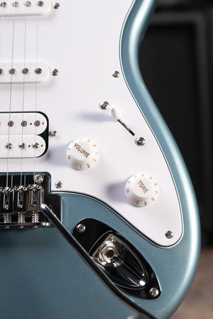 Squier Affinity Series Stratocaster Junior HSS Electric Guitar - Ice Blue Metallic