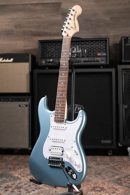 Squier Affinity Series Stratocaster Junior HSS Electric Guitar - Ice Blue Metallic