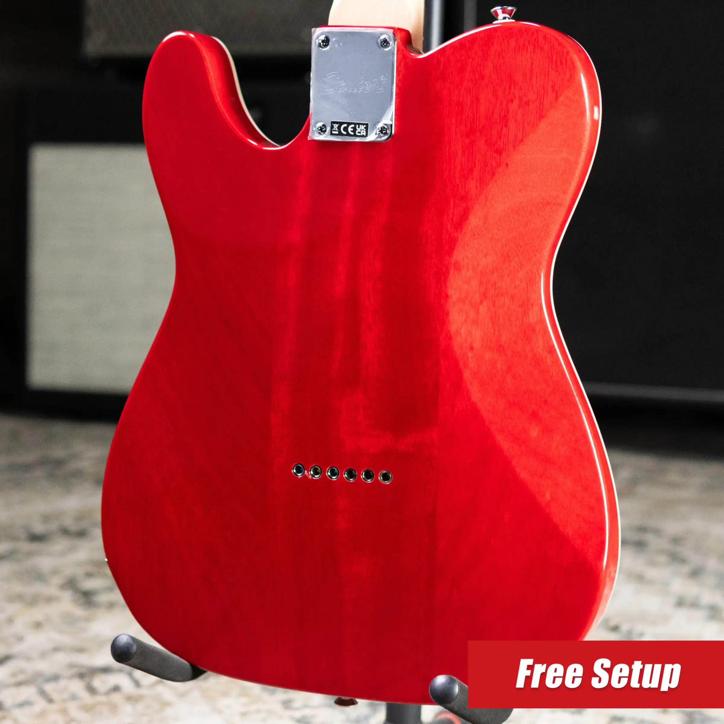 Squier Affinity Series Telecaster FMT SH Electric Guitar - Crimson Red Transparent