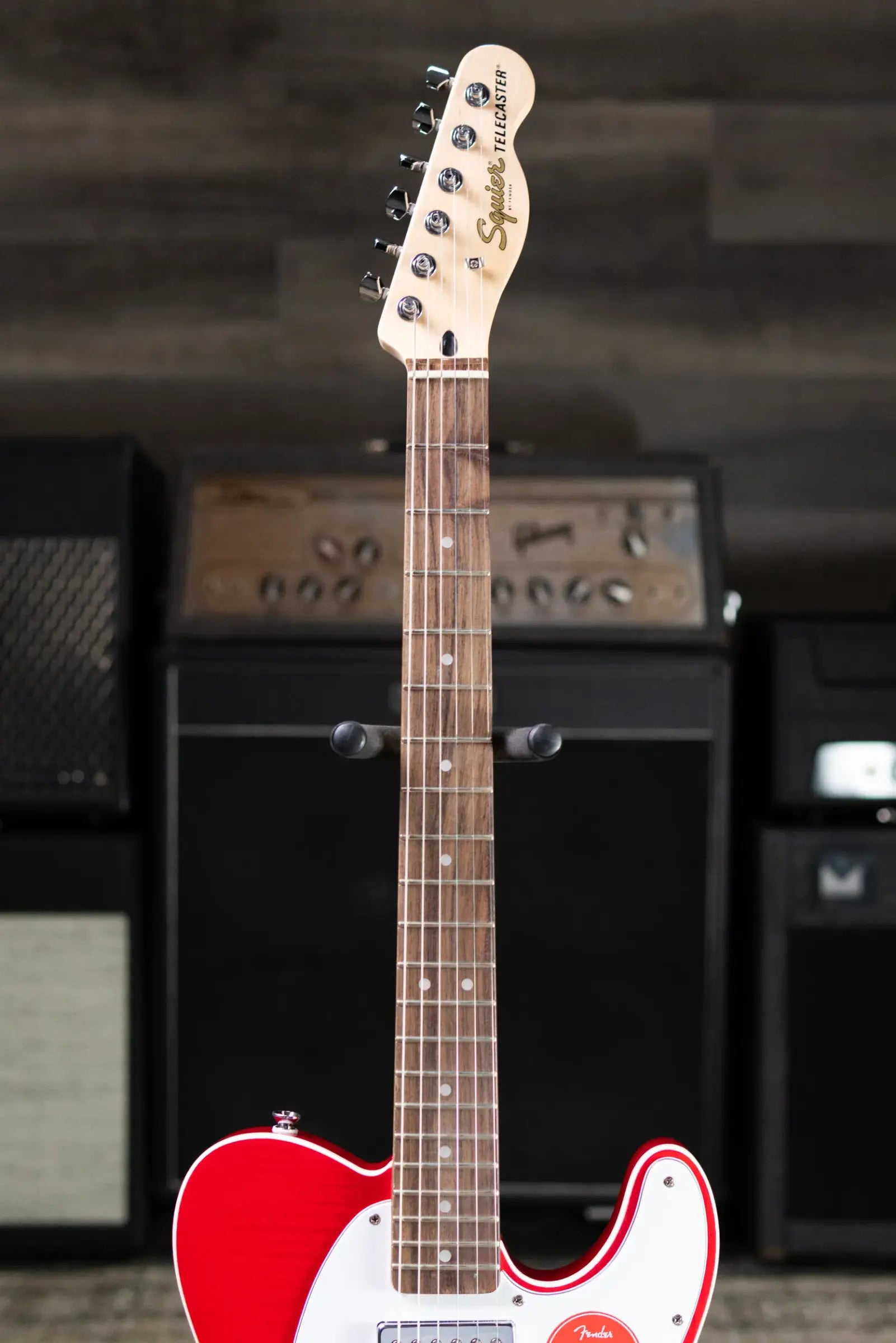 Squier Affinity Series Telecaster FMT SH Electric Guitar - Crimson Red Transparent