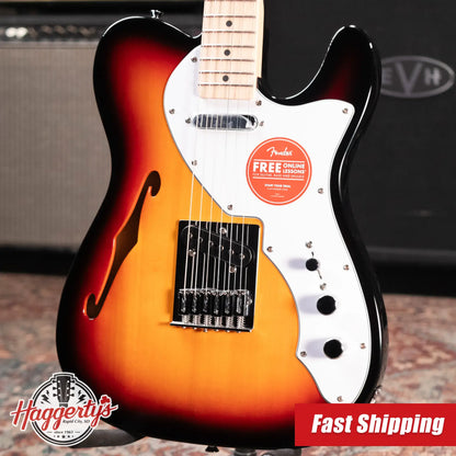 Squier Affinity Series Telecaster Thinline Electric Guitar - 3-Color Sunburst