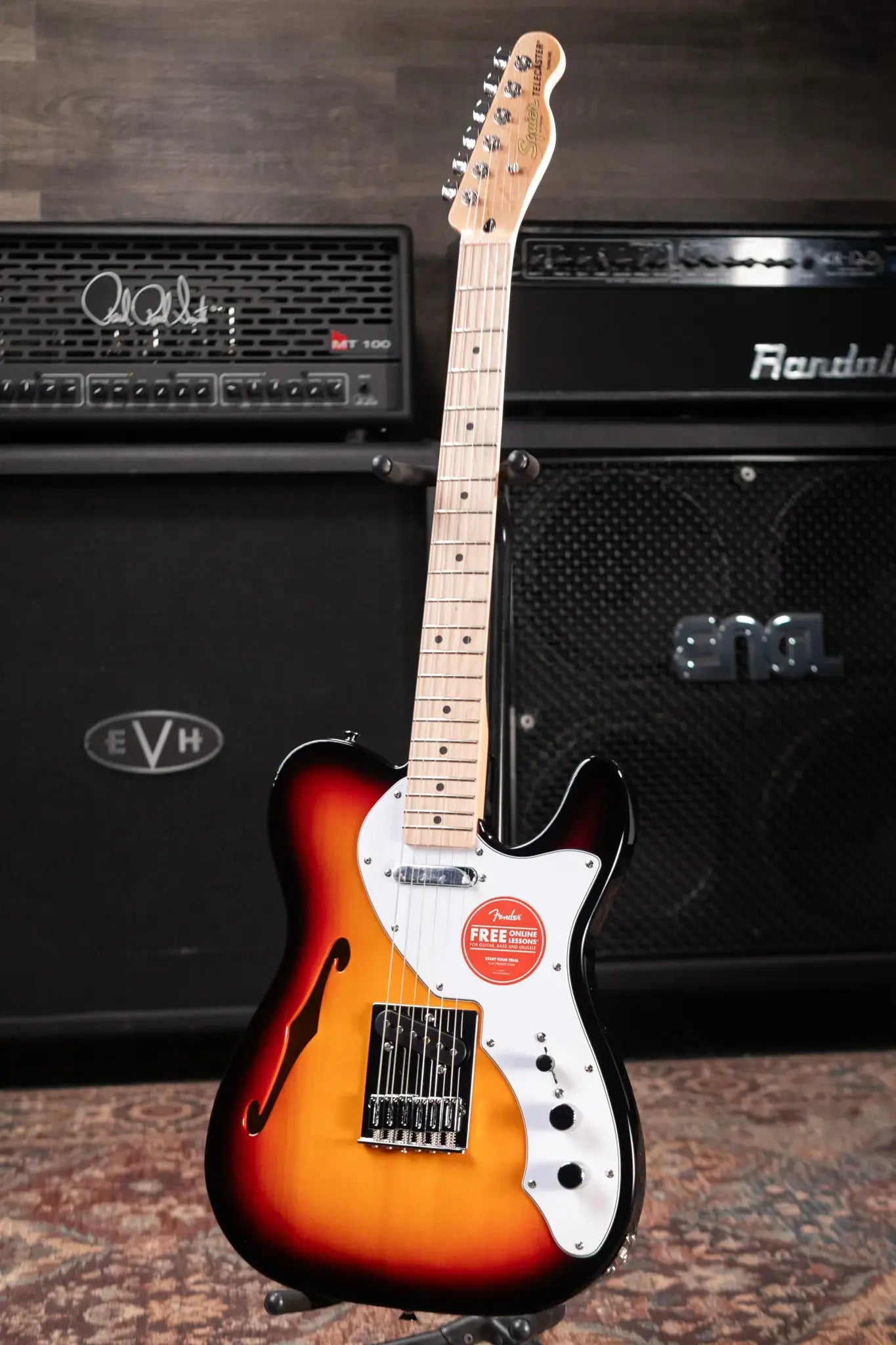 Squier Affinity Series Telecaster Thinline Electric Guitar - 3-Color Sunburst