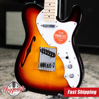 Squier Affinity Series Telecaster Thinline Electric Guitar - 3-Color Sunburst