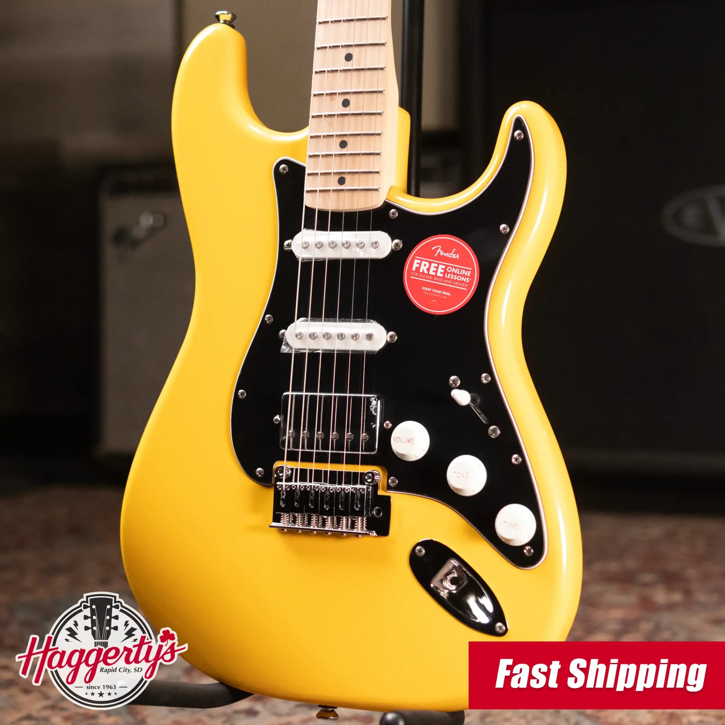 Squier Affinity Stratocaster HSS Electric Guitar - Graffiti Yellow
