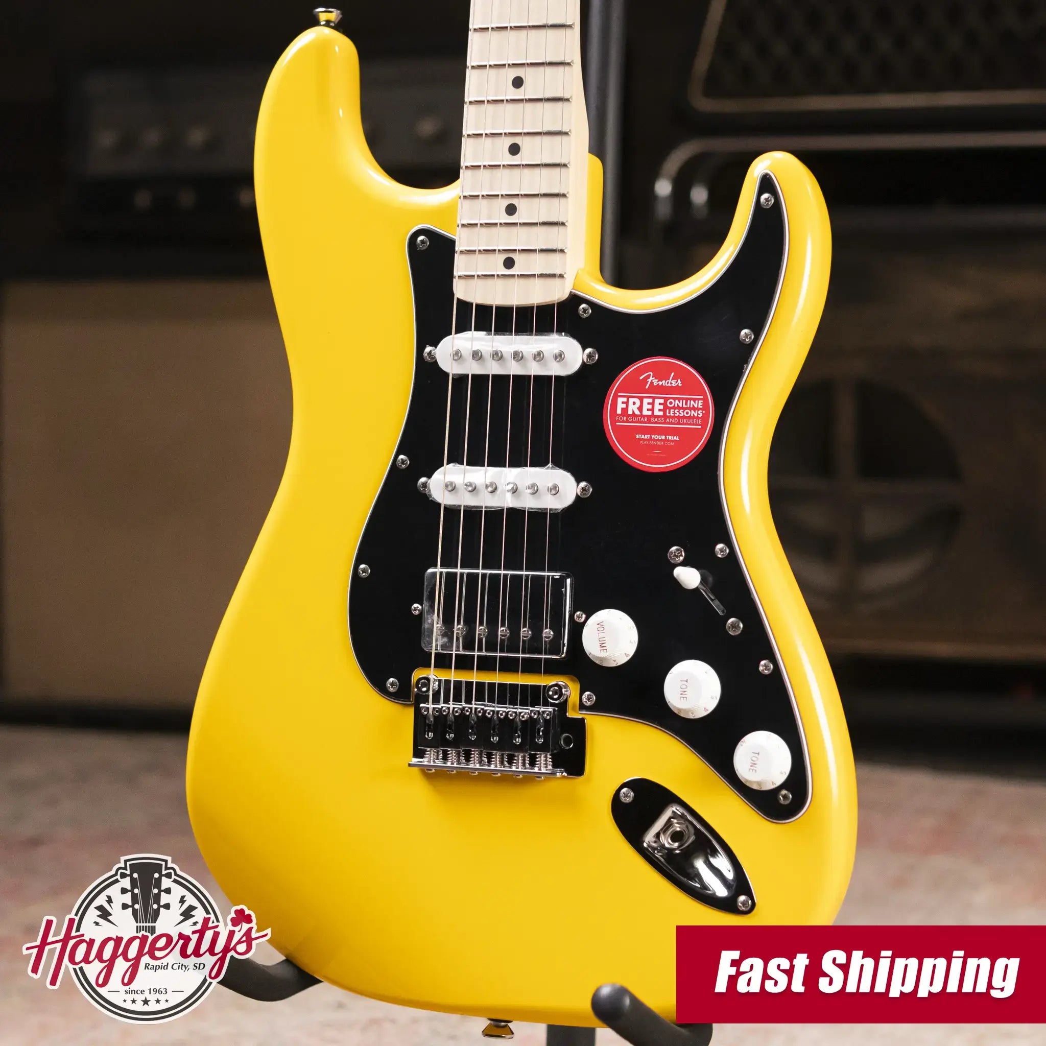 Squier Affinity Stratocaster HSS Electric Guitar - Graffiti Yellow